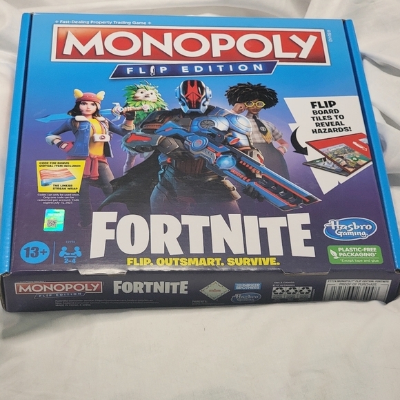 Hasbro Other - Monopoly Fortnite Flip Edition Board Game for Teens and Family. NEVER OPENED!